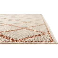 Homie Living Outdoorteppich In & Outdoor Bergamo Beige Rot -Bieco-Shop homie living outdoorteppich in outdoor bergamo beige rot a375298 3