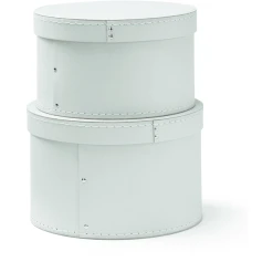 Kids Concept® Runde Aufbewahrungsbox 2er Set, Türkis