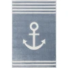 LIVONE Kinderteppich Kids Love Rugs Anker Blau/weiß