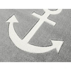 LIVONE Kinderteppich Kids Love Rugs Anker Silbergrau/weiß -Bieco-Shop livone kinderteppich kids love rugs anker silbergrau weiss a410826 3