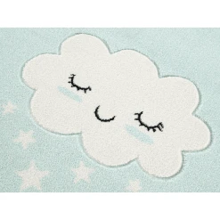 LIVONE Kinderteppich Kids Love Rugs WOLKE Mint/weiss -Bieco-Shop livone kinderteppich kids love rugs wolke mint weiss a410823 3