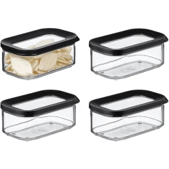 Mepal Vorratsdosen Modula 425 Ml 4er Set Schwarz