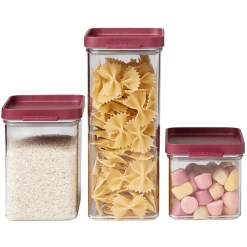 Mepal Vorratsdosen-Set OMNIA 700 + 1100 + 2000 Ml 3er Set Beere