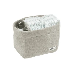 MEYCO Wickeltischkörbchen Klein Knit Basic Sand Melange