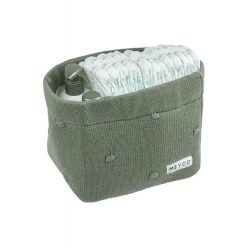 MEYCO Wickeltischkörbchen Klein Knots Forest Green