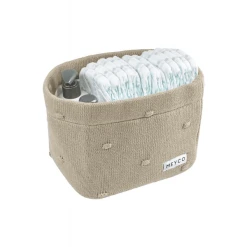 MEYCO Wickeltischkörbchen Klein Knots Sand