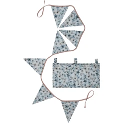 Name It Betttasche + Wimppelkette Set Nbnray Quarry