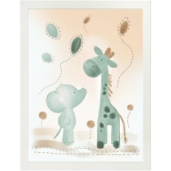 Nattou Luna Und Axel Poster Mit Rahmen 40 X 30 Cm