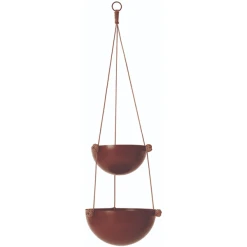 OYOY Aufhängungskorb Pif Paf Puf Hanging Storage - 2 Bowls Nutmeg