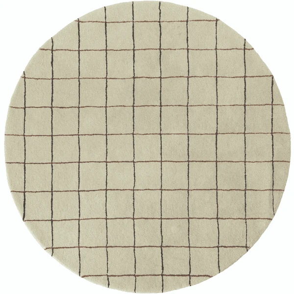 OYOY Vorleger Grid Circle Offwhite 3 OYOY Vorleger Grid Circle Offwhite