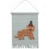 OYOY Wandteppich Leopard Taubenblau -Bieco-Shop oyoy wandteppich leopard taubenblau a369361