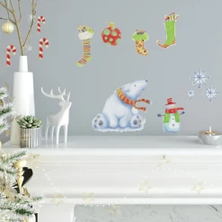 Roommates Room Mates Eisbär Weihnachten Mehrfarbig