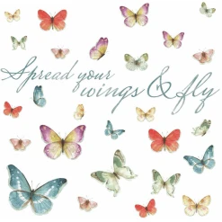 Roommates Room Mates Schmetterlinge Quote Lisa Audit Mehrfarbig