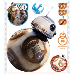 Roommates Room Mates Star Wars VII - BB-8 Mehrfarbig
