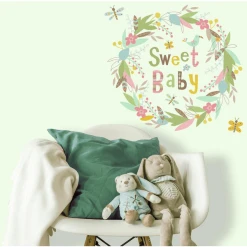 Roommates Room Mates Sweet Baby Quote Mehrfarbig