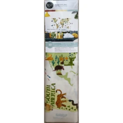 Roommates Room Mates Weltkarte Tiere Mehrfarbig