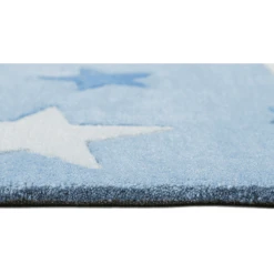 Smart Kids Kinderteppich LaLeLu Blau -Bieco-Shop smart kids kinderteppich lalelu blau a373088 2