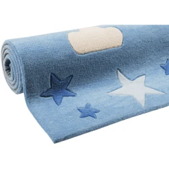 Smart Kids Kinderteppich LaLeLu Blau -Bieco-Shop smart kids kinderteppich lalelu blau a373088 5