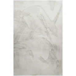 Wecon Home Basics Hochflorteppich Anna Hellgrau