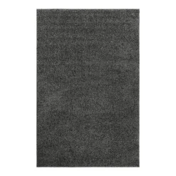 Wecon Home Basics Hochflorteppich Greta Anthrazit Grau