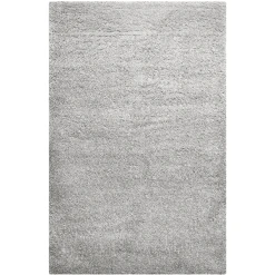 Wecon Home Basics Hochflorteppich Paula Hellgrau Creme Meliert