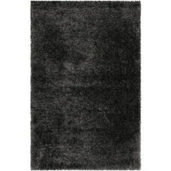 Wecon Home Hochflorteppich Shiny Touch Anthrazit