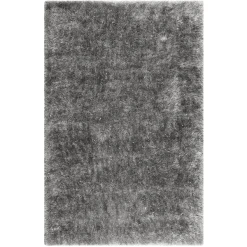 Wecon Home Hochflorteppich Shiny Touch Grau