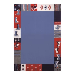 Wecon Home Kinderteppich Roundly Hands & Feet Blau