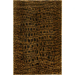 Wecon Home Kurzflorteppich Croco Braun