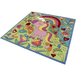 Wecon Home Kurzflorteppich Lovely Unicorn Multicolor -Bieco-Shop wecon home kurzflorteppich lovely unicorn multicolor a373113 2
