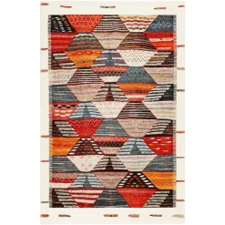 Wecon Home Kurzflorteppich Modern Berber Multicolor