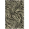 Wecon Home Kurzflorteppich Zebra Schwarz/creme