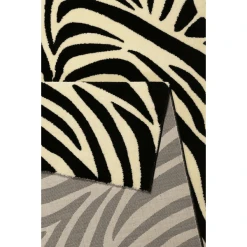 Wecon Home Kurzflorteppich Zebra Schwarz/creme -Bieco-Shop wecon home kurzflorteppich zebra schwarz creme a372531 2