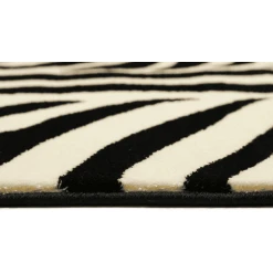 Wecon Home Kurzflorteppich Zebra Schwarz/creme -Bieco-Shop wecon home kurzflorteppich zebra schwarz creme a372531 5