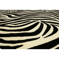 Wecon Home Kurzflorteppich Zebra Schwarz/creme -Bieco-Shop wecon home kurzflorteppich zebra schwarz creme a372531 6